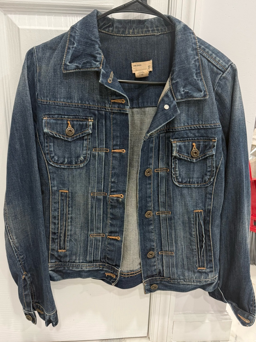 GAP Dark Washed Blue Denim Jacket